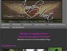 Tablet Screenshot of angelheartminis.com